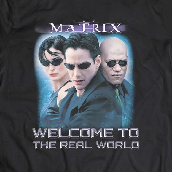 The Matrix Welcome To The Real World Sci-Fi Movie Quote Graphic T-Shirt 166 - Picture 2 of 5